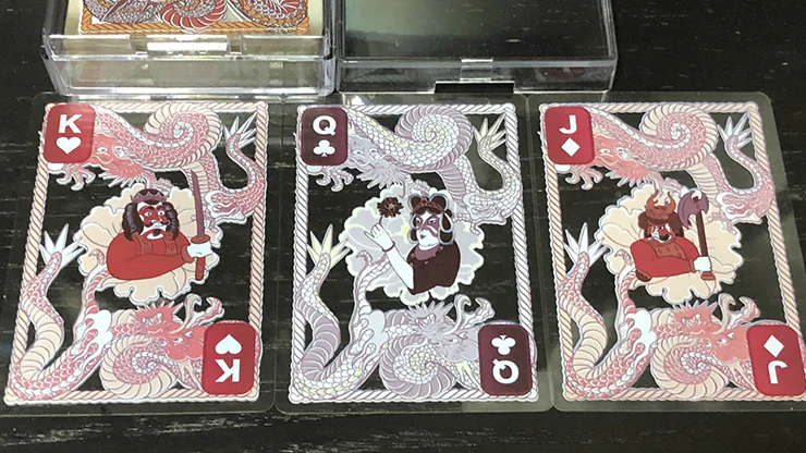 Dragon Mighty Black Plastic Transparent Playing Cards - Image 4
