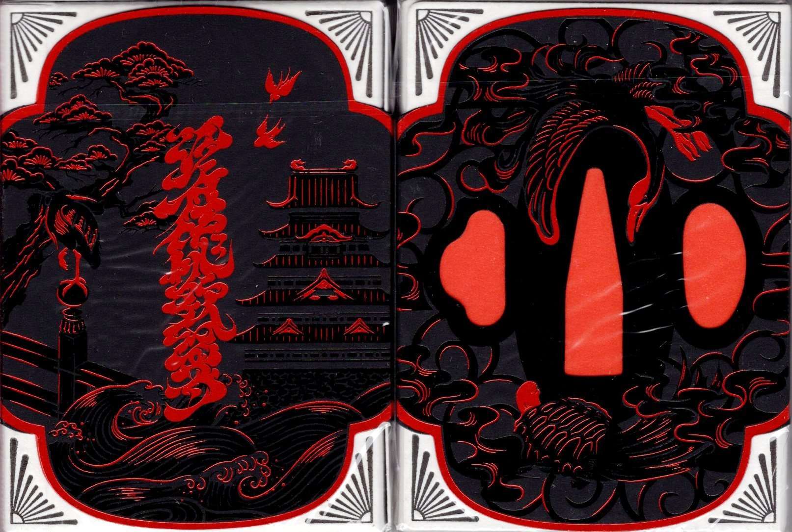 Edo Karuta Daimyo Red Deluxe Playing Cards USPCC