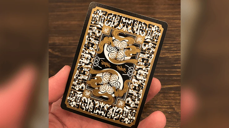 Edo Karuta Shogun Black Deluxe Playing Cards USPCC - Image 5