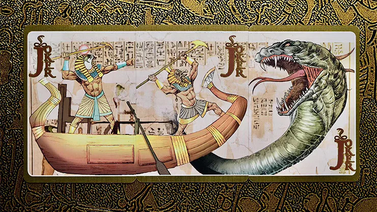 Egypt Mythology Premium Edition Playing Cards - Sapphire - Image 2