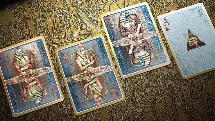 Egypt Mythology Premium Edition Playing Cards - Sapphire - Image 3