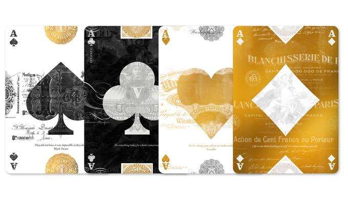 EPHEMERID v2 Gold & Copper Playing Cards 2 Deck Set NPCC - Image 9
