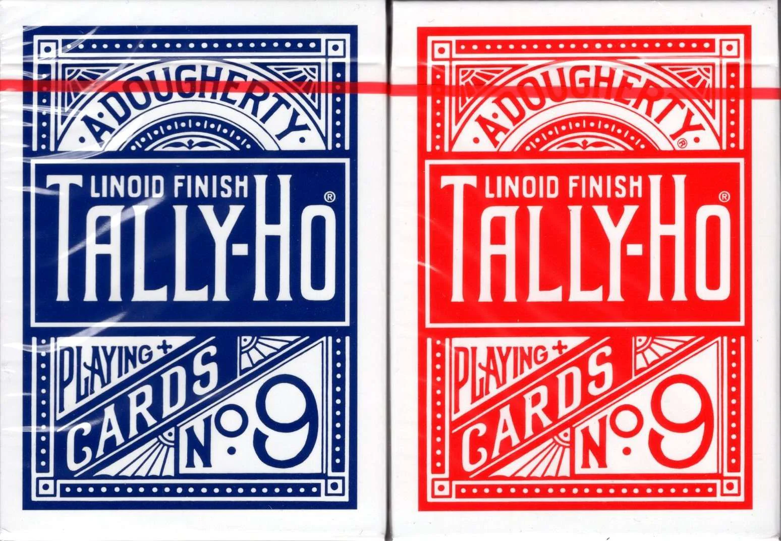 Expert Thin Tally-Ho Fan Back Playing Cards