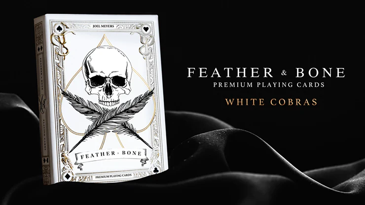 Feather and Bone Cobra Playing Cards - Limited Edition - White - Image 2