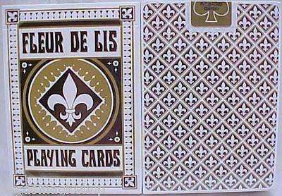 Fleur De Lis Black Playing Cards Deck