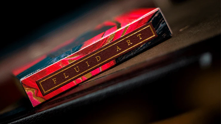 Fluid Art Red Luxury Playing Cards TCC - Image 3