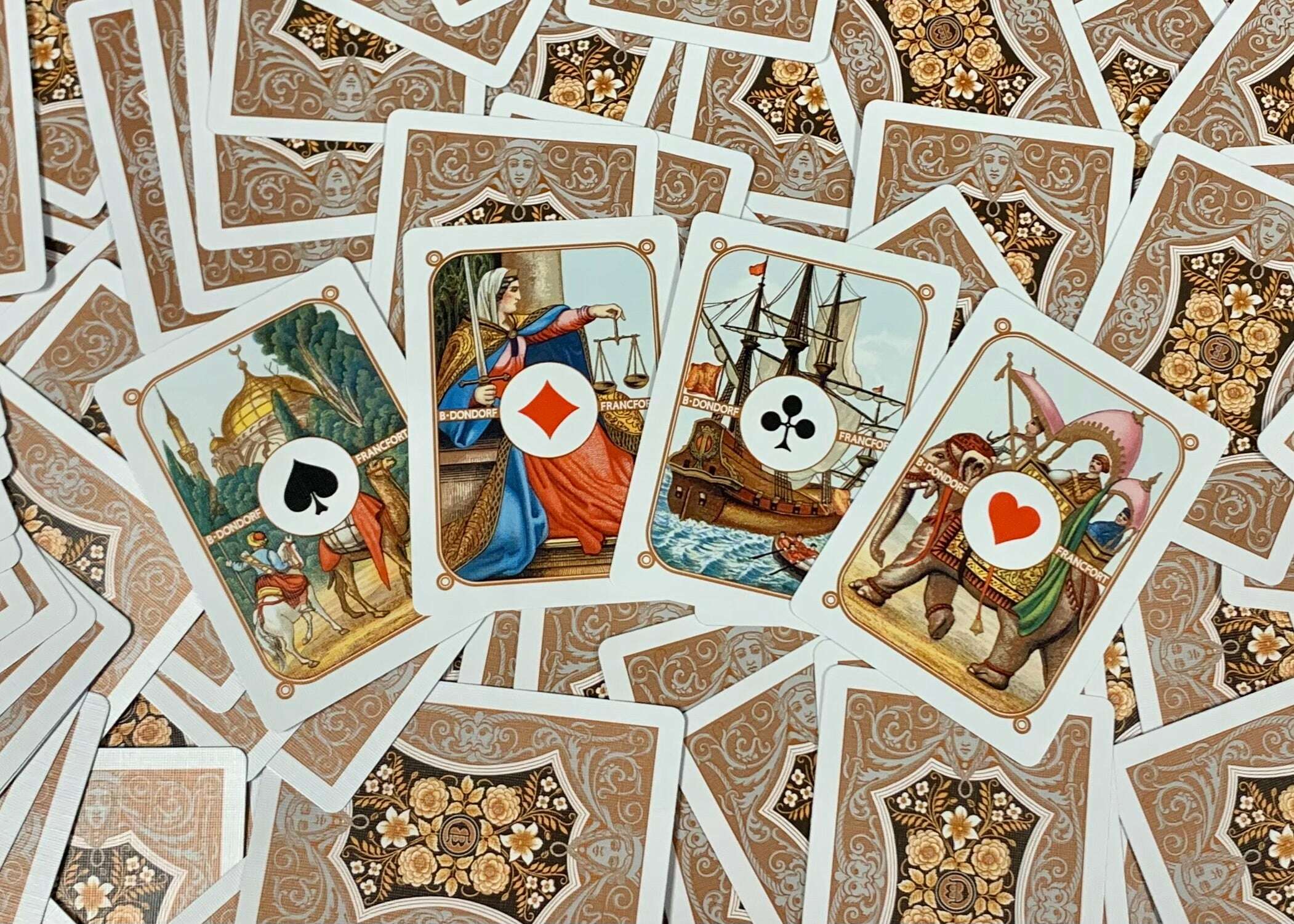 Four Continents Copper Playing Cards USPCC - Image 8