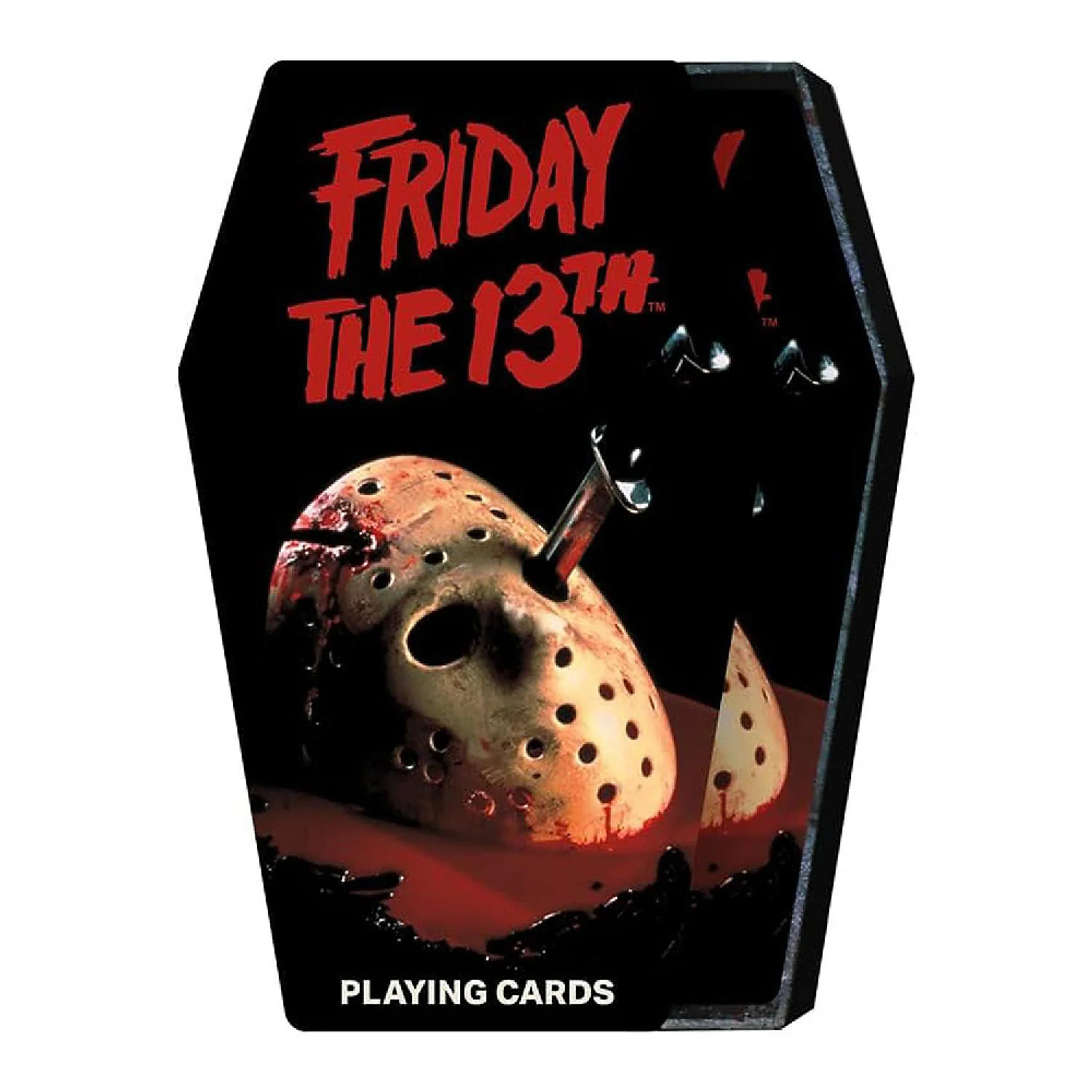 Friday the 13th Coffin Box Premium Playing Cards by Aquarius - Image 2