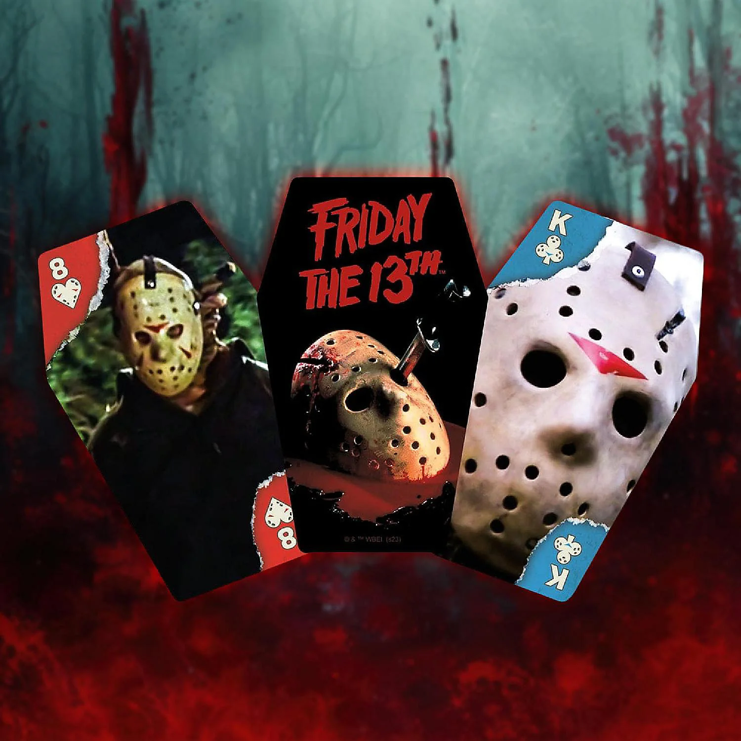 Friday the 13th Coffin Box Premium Playing Cards by Aquarius - Image 3
