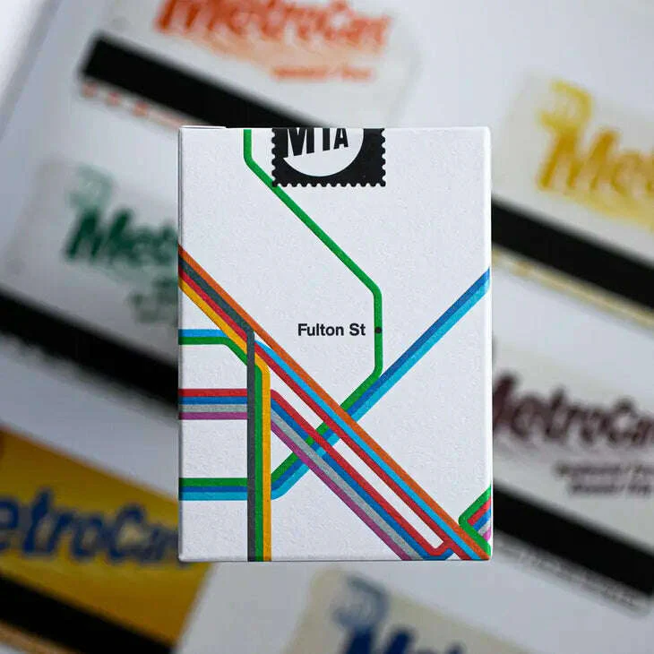 Fulton Street MTA 1972 Vignelli Map Playing Cards USPCC - Image 8