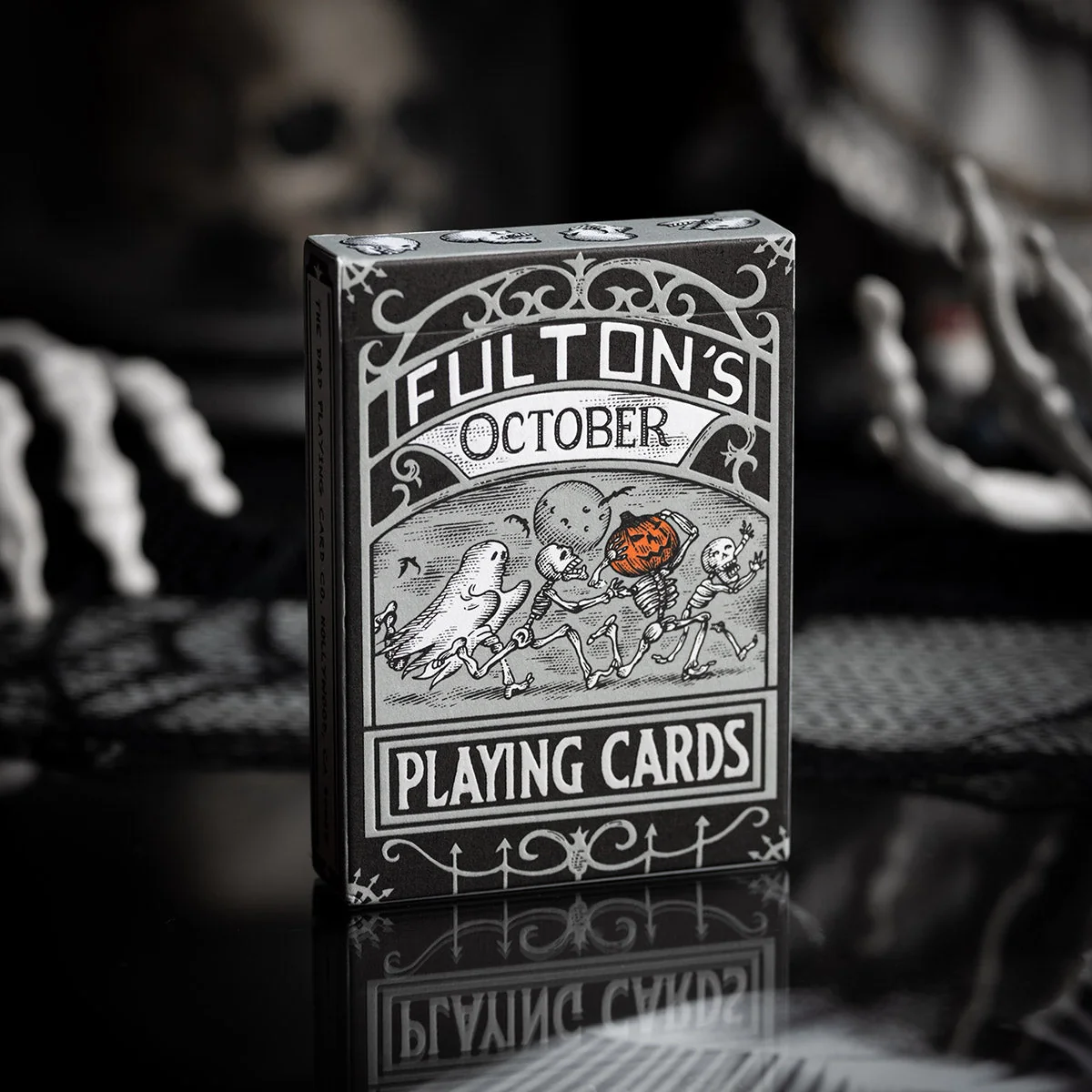 Fultons October Tombstone Grey Halloween Playing Cards - Image 12