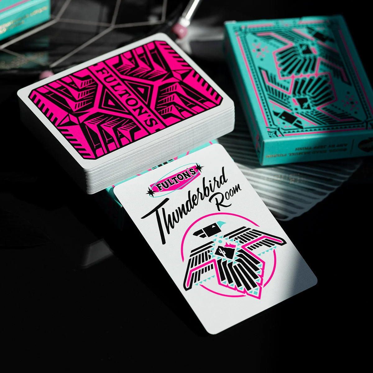 Fulton's Thunderbird Room Turquoise Edition Playing Cards - Image 13