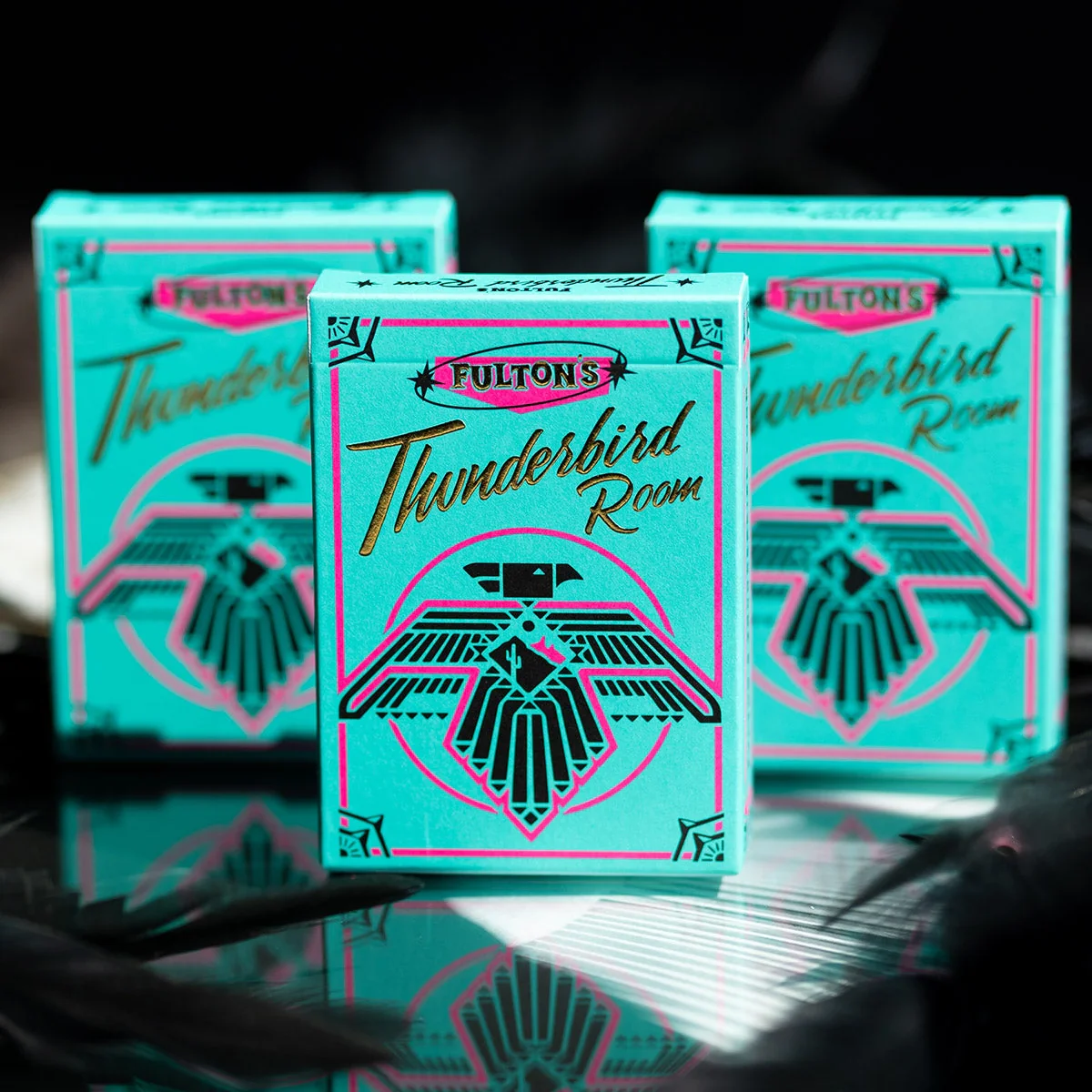 Fulton's Thunderbird Room Turquoise Edition Playing Cards - Image 2