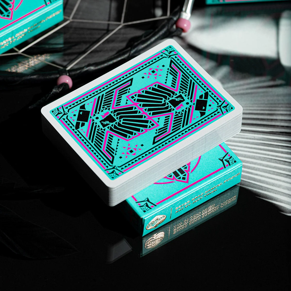 Fulton's Thunderbird Room Turquoise Edition Playing Cards - Image 3
