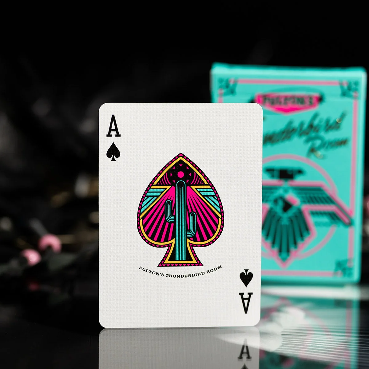 Fulton's Thunderbird Room Turquoise Edition Playing Cards - Image 6