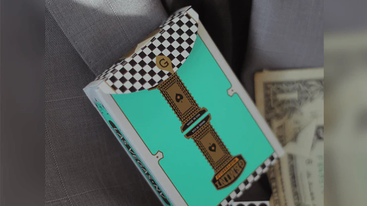Gemini Casino Turquoise Playing Cards USPCC - Image 2