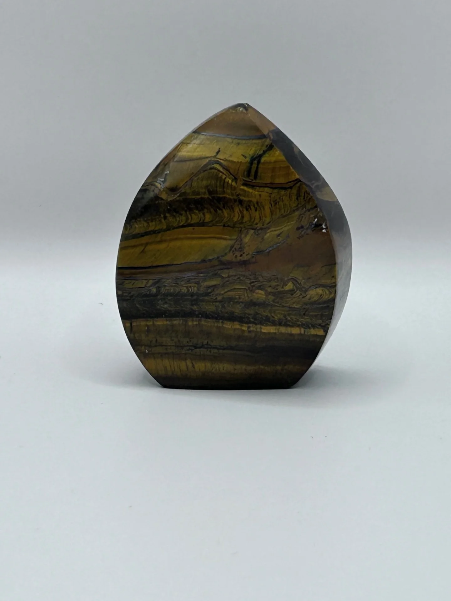Golden Tiger’s Eye - Curved Teardrop