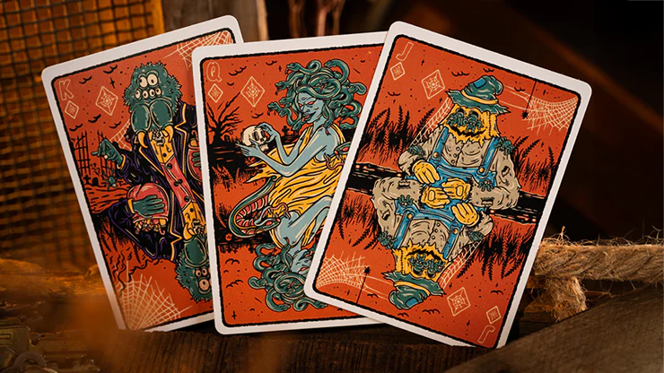 Good Pals Halloween Tales Vol. 2 Orange Playing Cards - Numbered Seal - Image 5