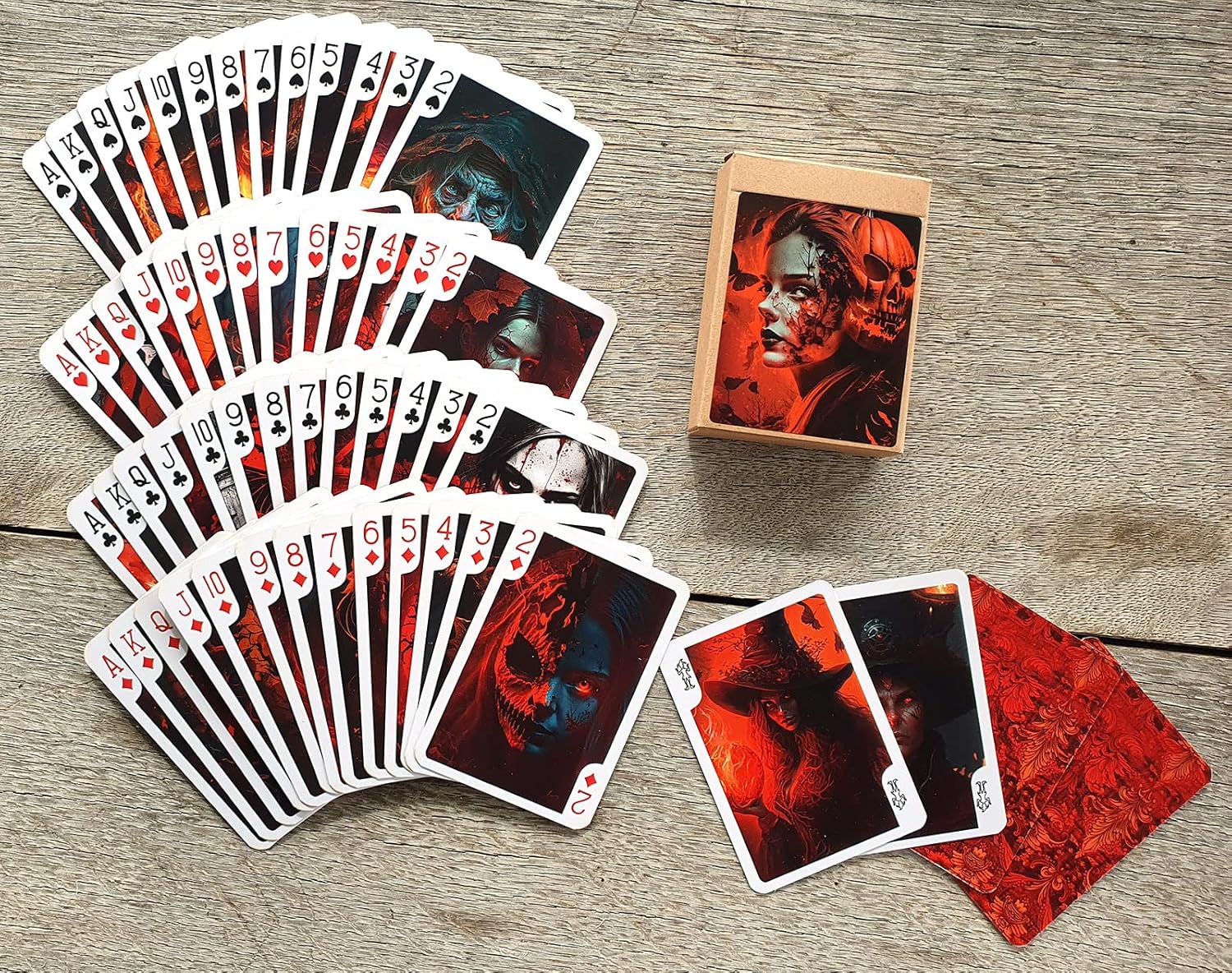 Gothic Halloween Playing Cards by FlonzGift - Image 3