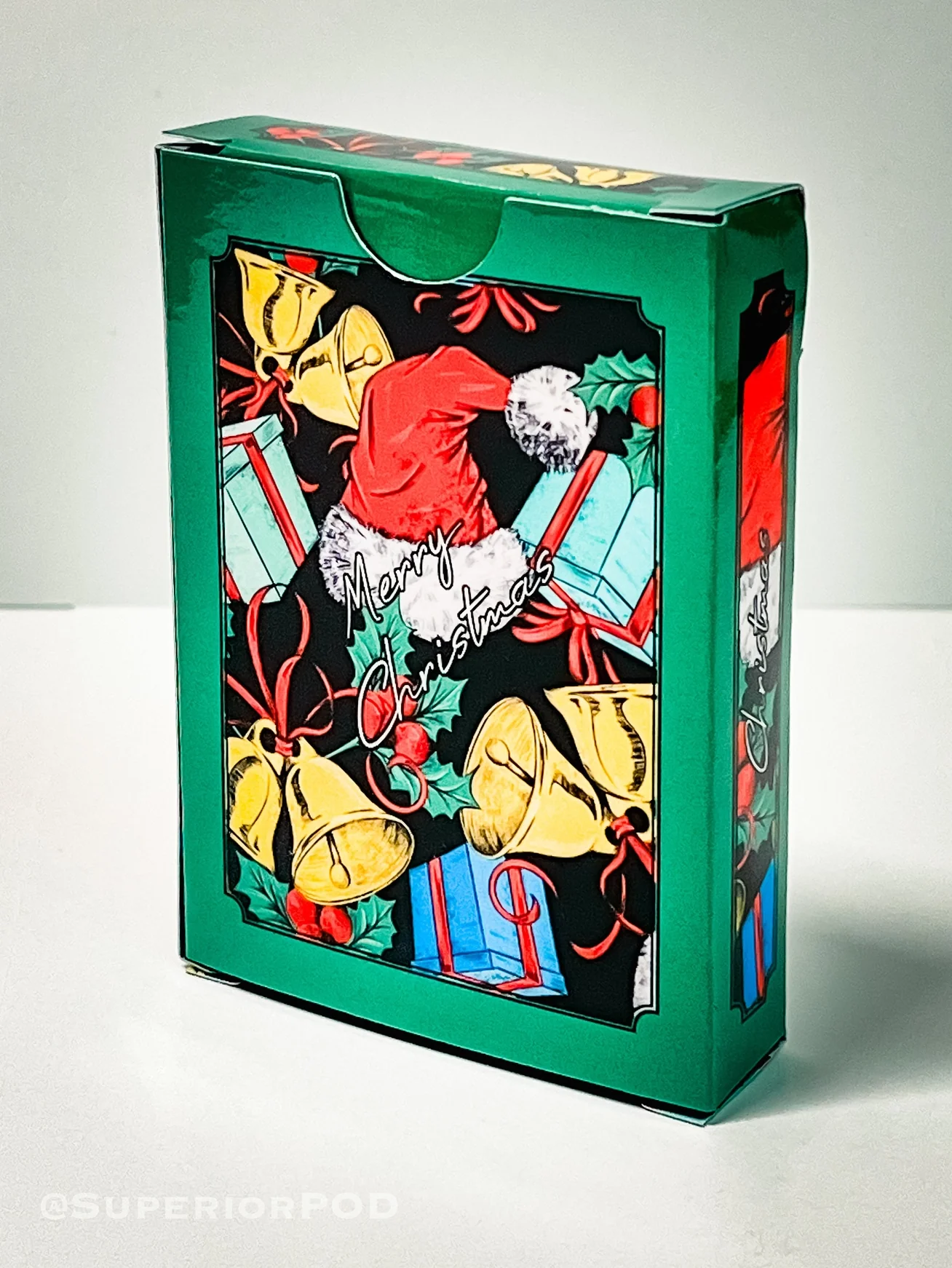 Green Christmas Playing Cards - Image 2
