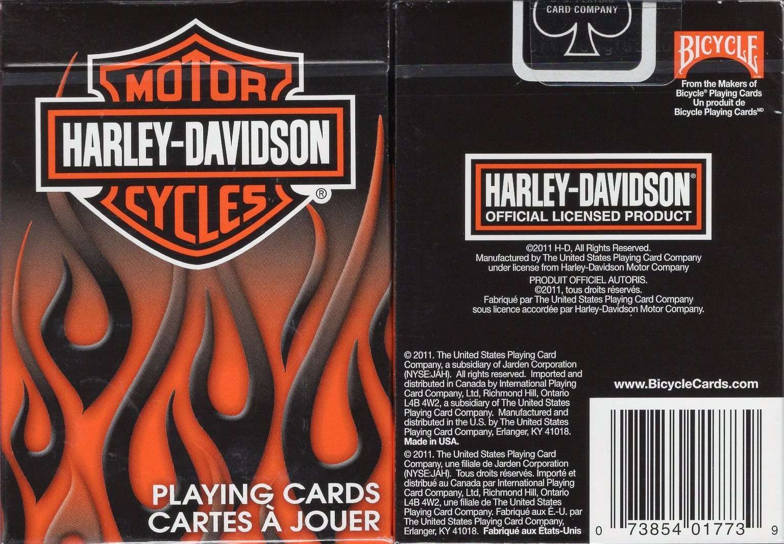 Harley Davidson Motor Cycles Playing Cards USPCC