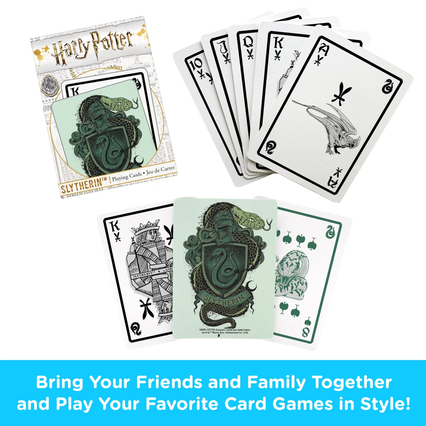 Harry Potter - Slytherin Playing Cards by Aquarius - Image 2