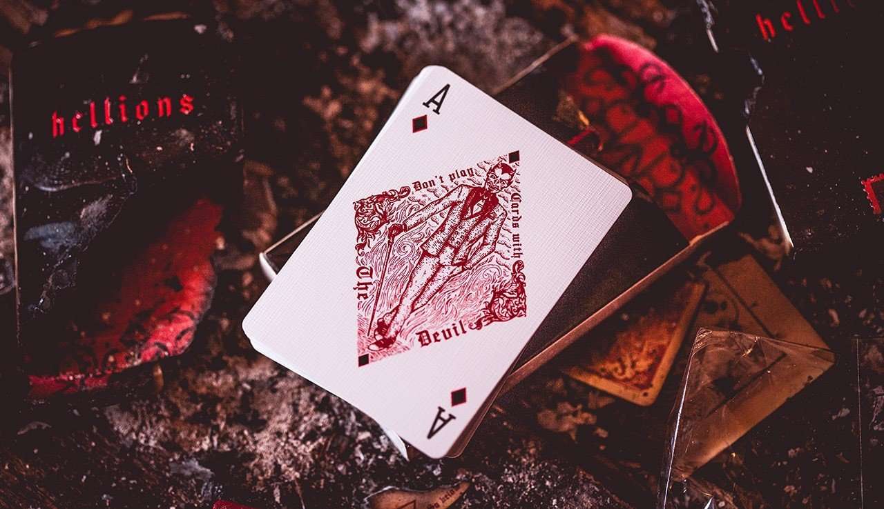 Hellions Red Playing Cards Cartamundi - Image 3