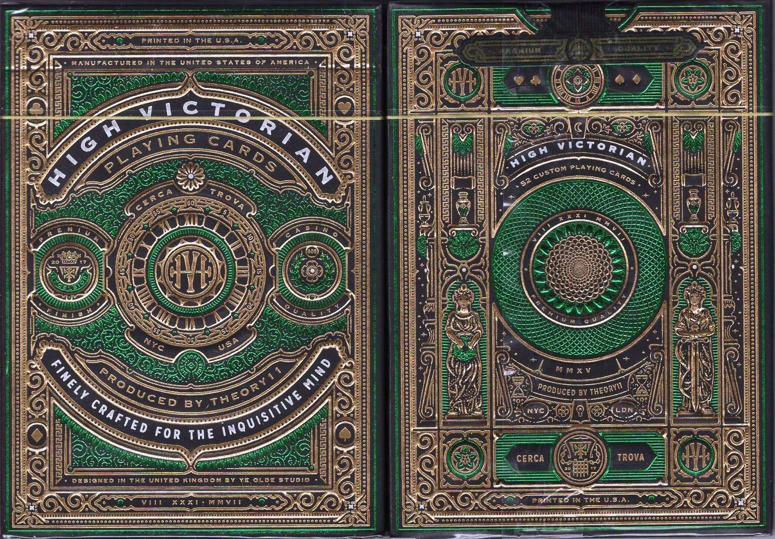 High Victorian Green Playing Cards by Theory11 - Image 10