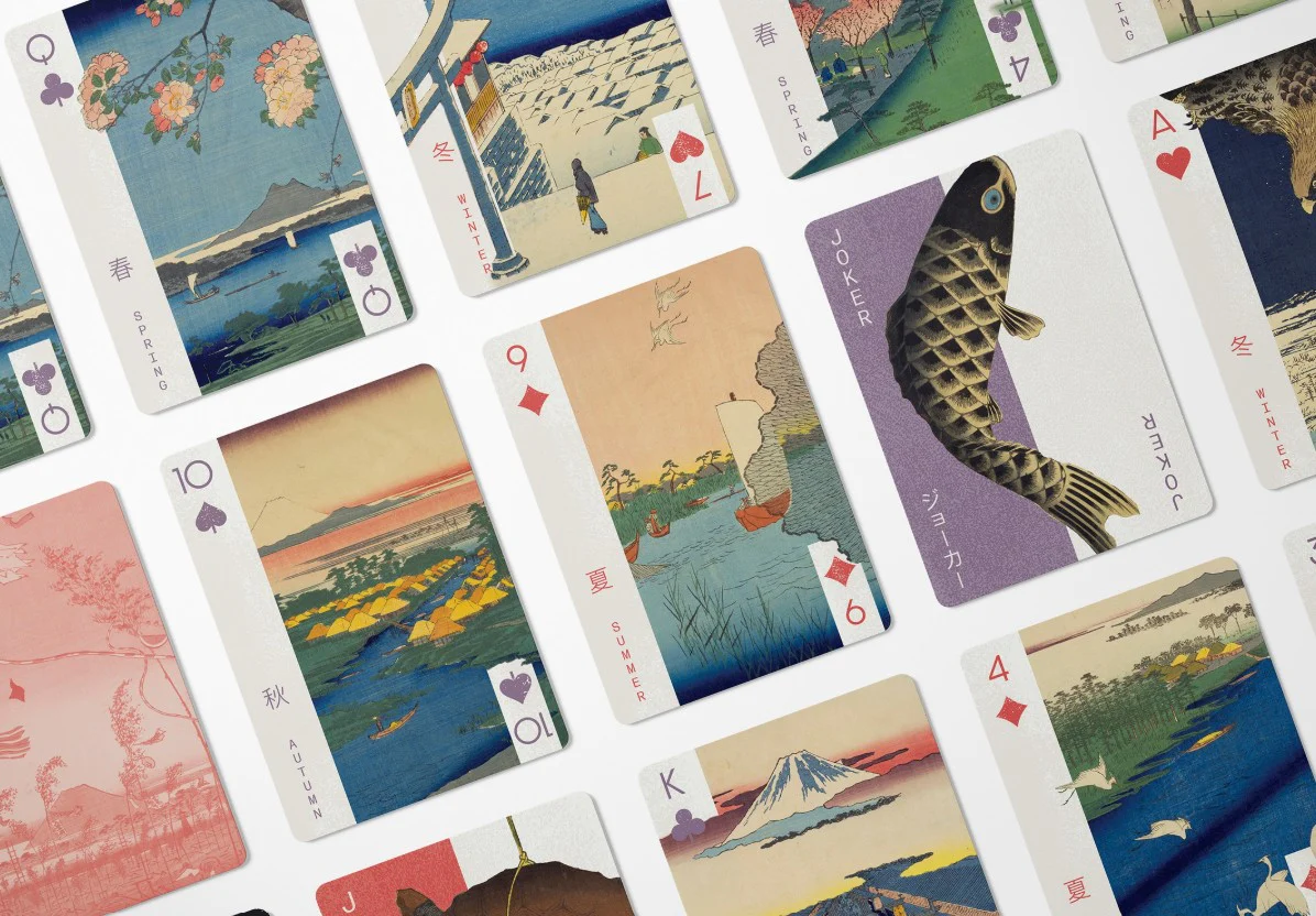Hiroshige Playing Cards with Magnetic Tuck Box - Image 3
