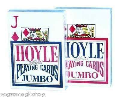 Hoyle Jumbo Index Red & Blue Deck Set Playing Cards - Image 2