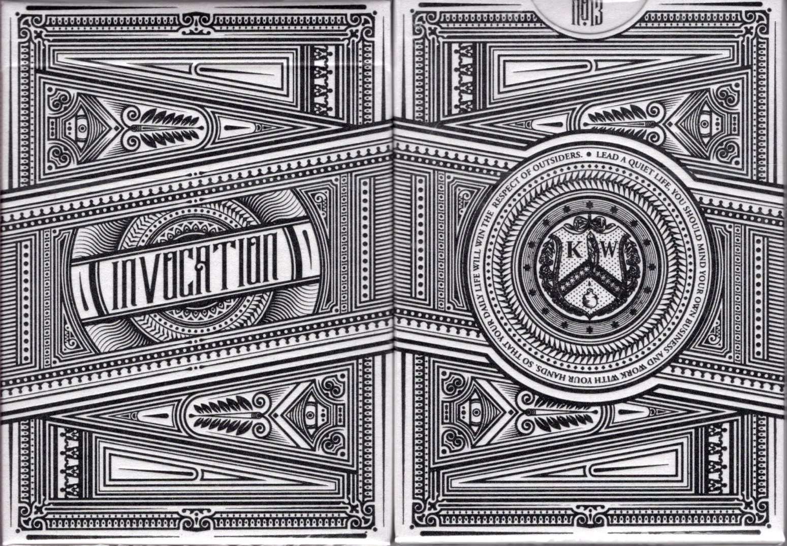 Invocation Platinum Playing Cards Cartamundi