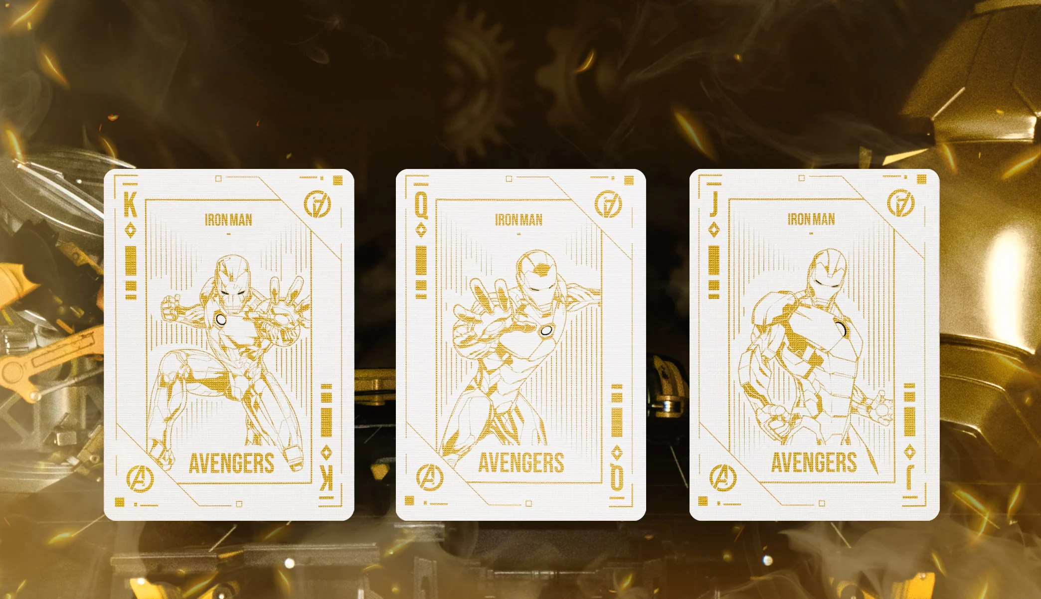 Iron Man Mark 21 Gold Playing Cards - Image 4