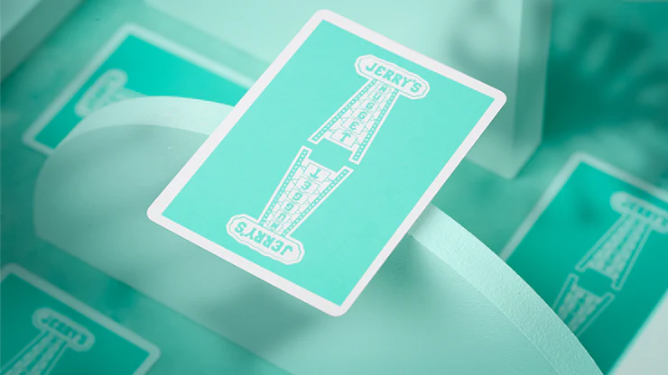 Jerry's Nugget Monotone Tiffany Blue Playing Cards USPCC - Image 6
