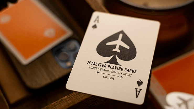 Jetsetter Limited Hangar Orange Playing Cards EPCC - Image 5