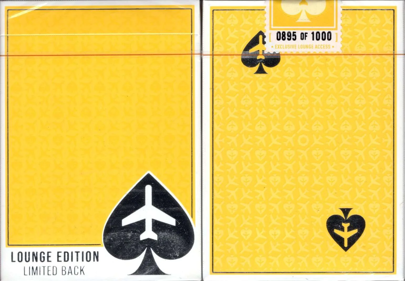 Jetsetter Lounge Limited Yellow Playing Cards EPCC