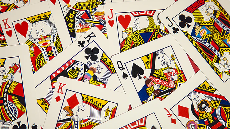 Jumbo Chicken Nugget Red Playing Cards HCPC - Image 3