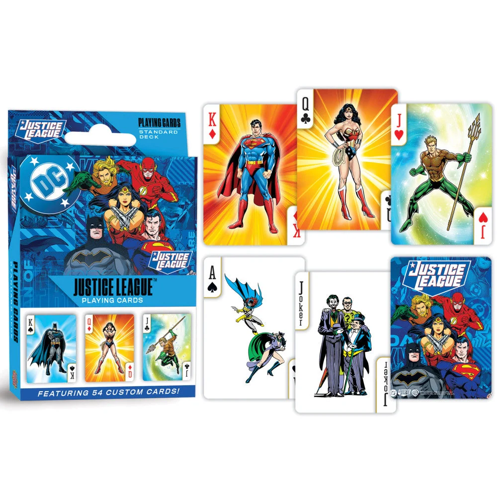 Justice League Playing Cards - 54 Card Deck by Masterpieces - Image 3