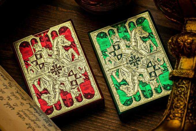 King Arthur Gilded Playing Cards 2 Deck Set - Image 11