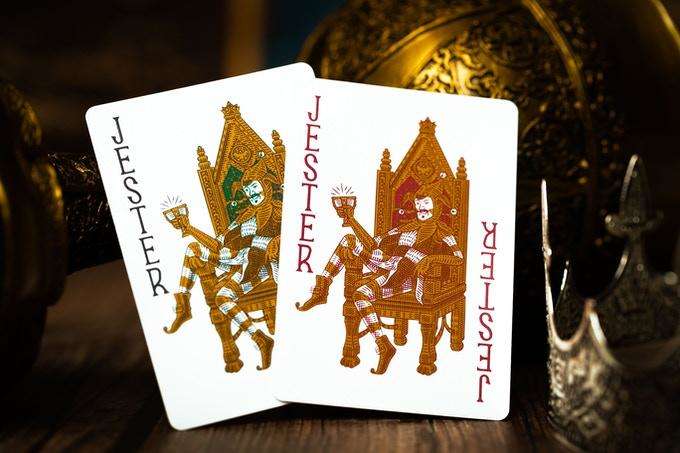King Arthur Gilded Playing Cards 2 Deck Set - Image 2