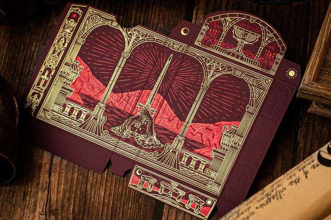 King Arthur Gilded Playing Cards 2 Deck Set - Image 9