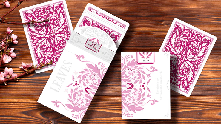 Leaves Summer Collector's White Playing Cards WJPC - Image 5