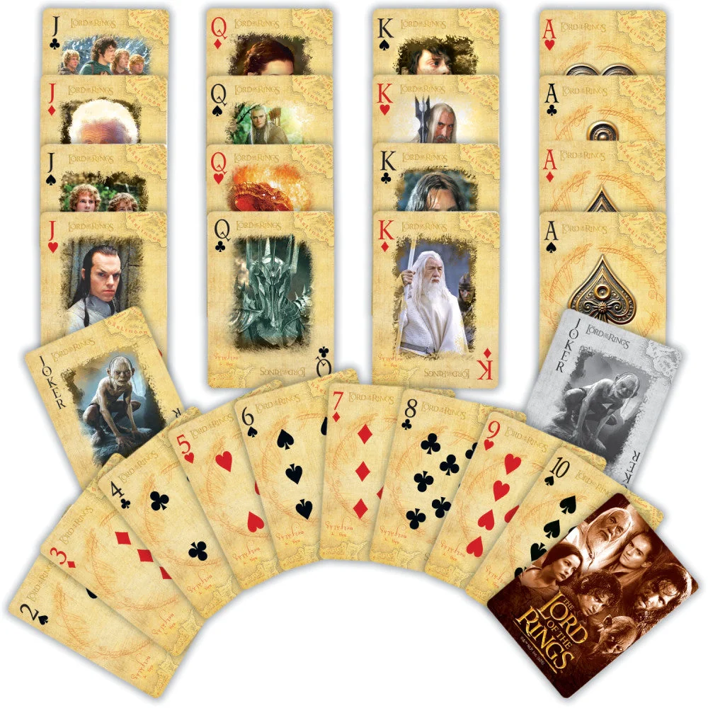 Lord of the Rings Playing Cards - 54 Card Deck by Masterpieces - Image 2