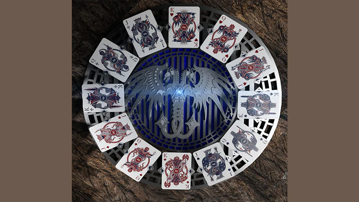 Lordz Twin Dragons (Foil) Playing Cards by De'vo - Image 6