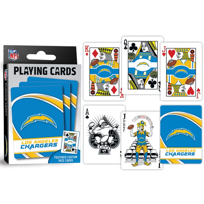 Los Angeles Chargers Playing Cards by Masterpieces - Image 3