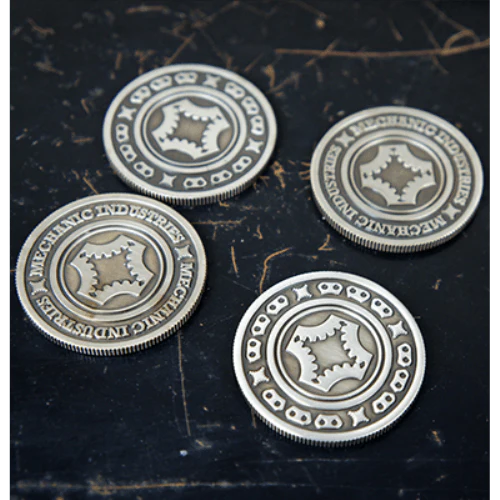 Mechanic Coin Full Dollar Size in Gun Metal Grey by Mechanic Industries - Image 2