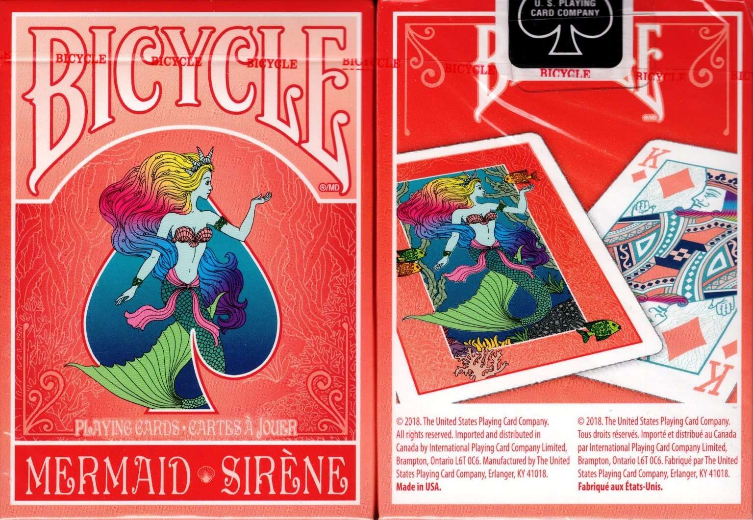 Mermaid Bicycle Playing Cards - Image 2