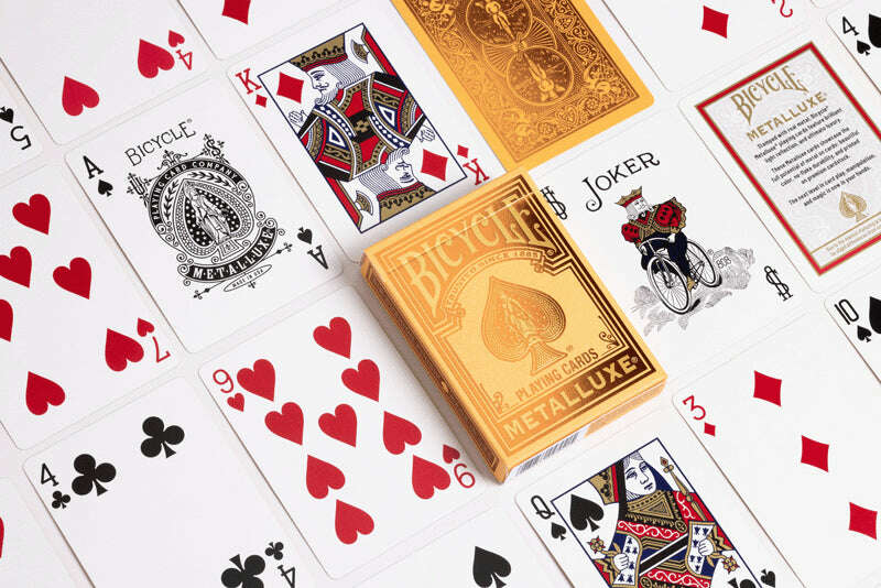 Metalluxe Orange Bicycle Playing Cards - Image 3