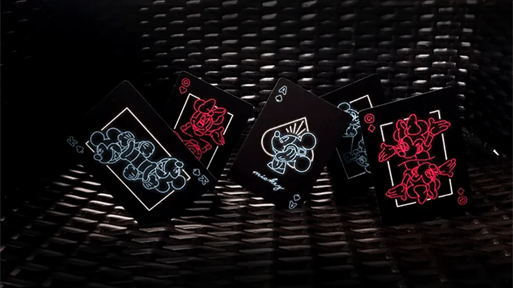 Mickey Mouse Neon Bicycle Playing Cards - Image 2