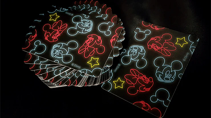Mickey Mouse Neon Bicycle Playing Cards - Image 4