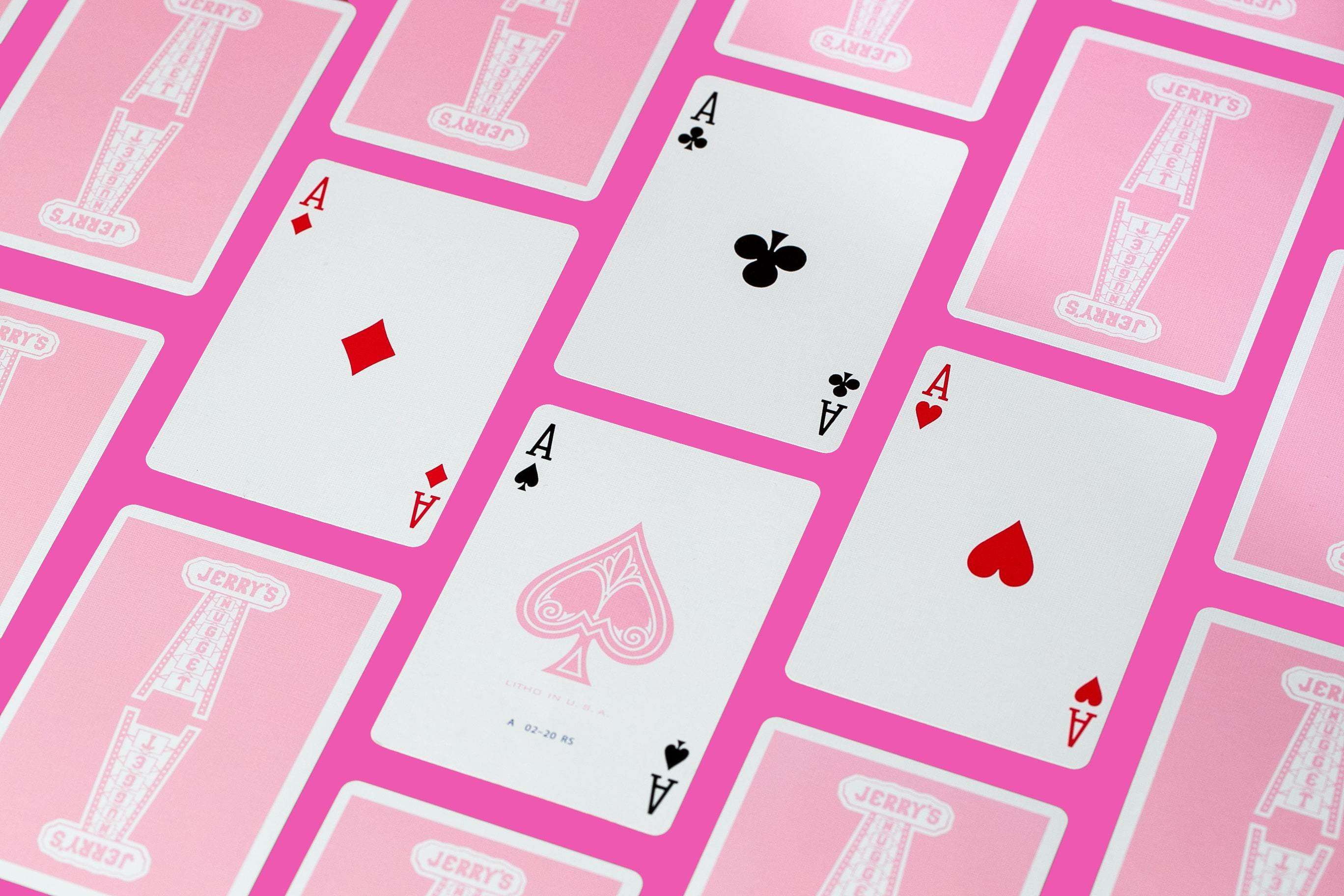 Modern Feel Jerry's Nugget v2 Rose Pink Playing Cards USPCC - Image 4